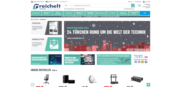 reichelt elektronik ist einer der größten Elektronik-Händler auf dem deutschen Markt