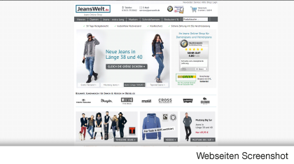 Jeanswelt.de hat sich auf an Jeans und Zubehör für Damen und Herren von Qualitätsmarken wie Levis, Lee, Replay, Cross, G-Star, Freesoul, MOD Jeans, Mustang, LTB Jeans, Tom Tailor, Only Jeans, Herrlicher und Wrangler spezialisiert.