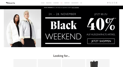 Der Tamaris Online Shop ist der offizielle Online Shop der erfolgreichen Damenschuhmarke Tamaris. Der Online Shop wird betrieben von der W O R T M A N N Fashion Retail GmbH & Co. KG, einem Unternehmen der Wortmann Schuh Holding.